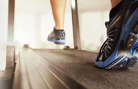 The photo of the treadmill